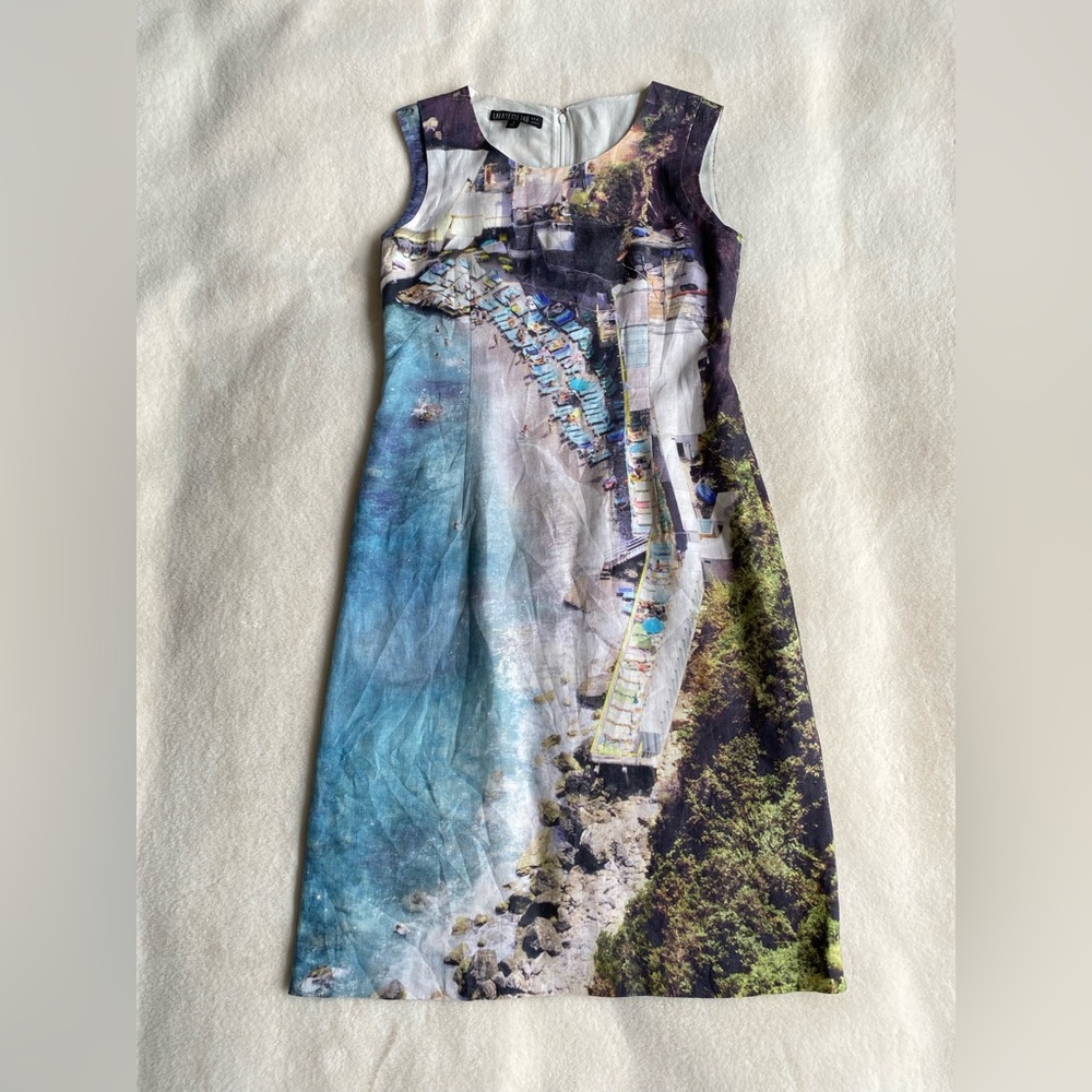 Lafayette 148 shift linen shift dress | summer | lined | size 2